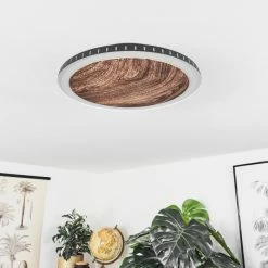 Hofstein Rocha Deckenleuchte LED Schwarz, Braun, Holzoptik, 1-flammig -LED Leuchten Verkäufe rocha deckenleuchte h3459720 9