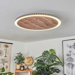 Hofstein Rocha Deckenleuchte LED Schwarz, Braun, Holzoptik, 1-flammig -LED Leuchten Verkäufe rocha deckenleuchte h3459867 6