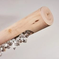 Hofstein Rodeche Deckenleuchte LED Schwarz, Holz hell, 1-flammig -LED Leuchten Verkäufe rodeche deckenleuchte h3384138 4