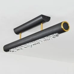 Hofstein Rodeche Deckenleuchte LED Messing, Schwarz, 1-flammig -LED Leuchten Verkäufe rodeche deckenleuchte h3436806 7