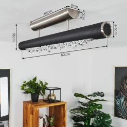 Hofstein Rodeche Deckenleuchte LED Nickel-Matt, Schwarz, 1-flammig 13 Hofstein Rodeche Deckenleuchte LED Nickel-Matt, Schwarz, 1-flammig -LED Leuchten Verkäufe rodeche deckenleuchte h3436820 3