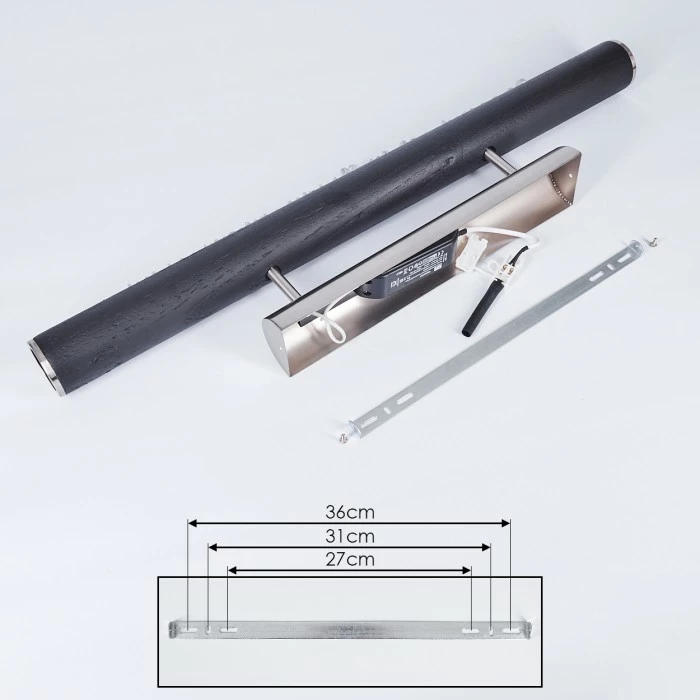 Hofstein Rodeche Deckenleuchte LED Nickel-Matt, Schwarz, 1-flammig 5 Hofstein Rodeche Deckenleuchte LED Nickel-Matt, Schwarz, 1-flammig – Bild 5