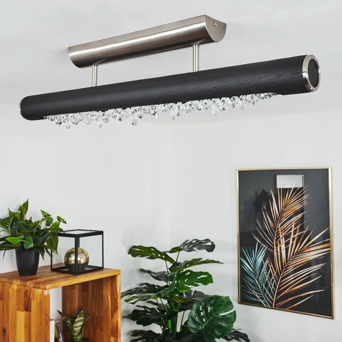 Hofstein Rodeche Deckenleuchte LED Nickel-Matt, Schwarz, 1-flammig 8 Hofstein Rodeche Deckenleuchte LED Nickel-Matt, Schwarz, 1-flammig – Bild 8