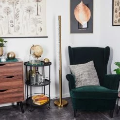 Hofstein Rodeche Stehleuchte LED Gold, 1-flammig -LED Leuchten Verkäufe rodeche stehleuchte h3538005 9