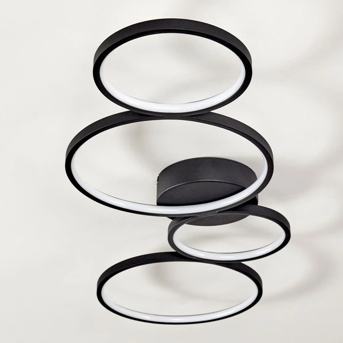 Hofstein Rodekro Deckenleuchte LED Schwarz, 1-flammig 8 Hofstein Rodekro Deckenleuchte LED Schwarz, 1-flammig – Bild 8