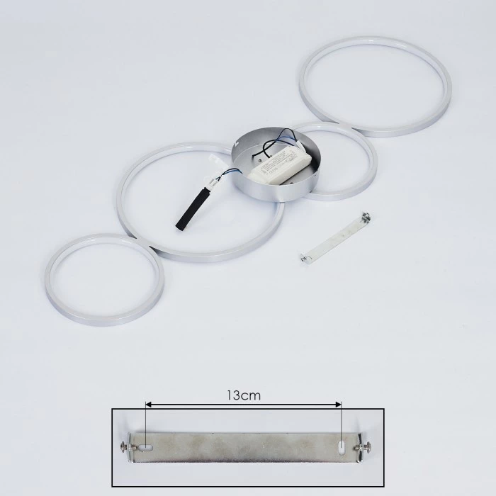 Hofstein Rodekro Deckenleuchte LED Nickel-Matt, 4-flammig 5 Hofstein Rodekro Deckenleuchte LED Nickel-Matt, 4-flammig – Bild 5