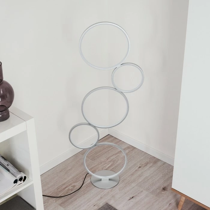 Hofstein Rodekro Stehleuchte LED Silber, 1-flammig 13 Hofstein Rodekro Stehleuchte LED Silber, 1-flammig – Bild 13