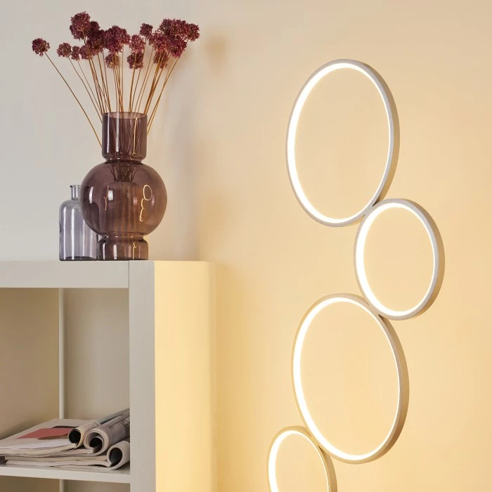 Hofstein Rodekro Stehleuchte LED Silber, 1-flammig 4 Hofstein Rodekro Stehleuchte LED Silber, 1-flammig – Bild 4