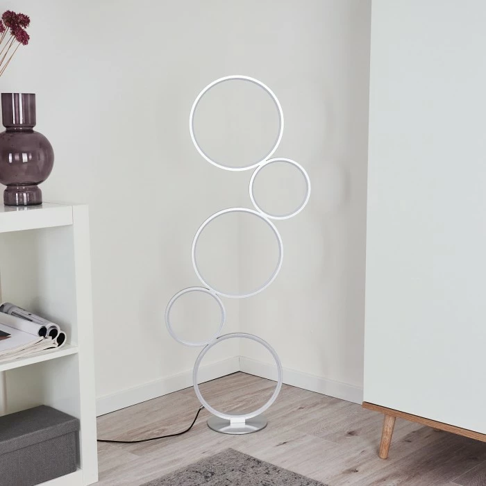 Hofstein Rodekro Stehleuchte LED Silber, 1-flammig 8 Hofstein Rodekro Stehleuchte LED Silber, 1-flammig – Bild 8