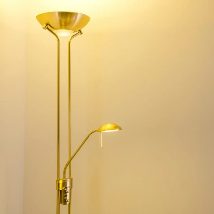 Hofstein Rom Deckenfluter LED Messing, 2-flammig 12 Hofstein Rom Deckenfluter LED Messing, 2-flammig – Bild 12