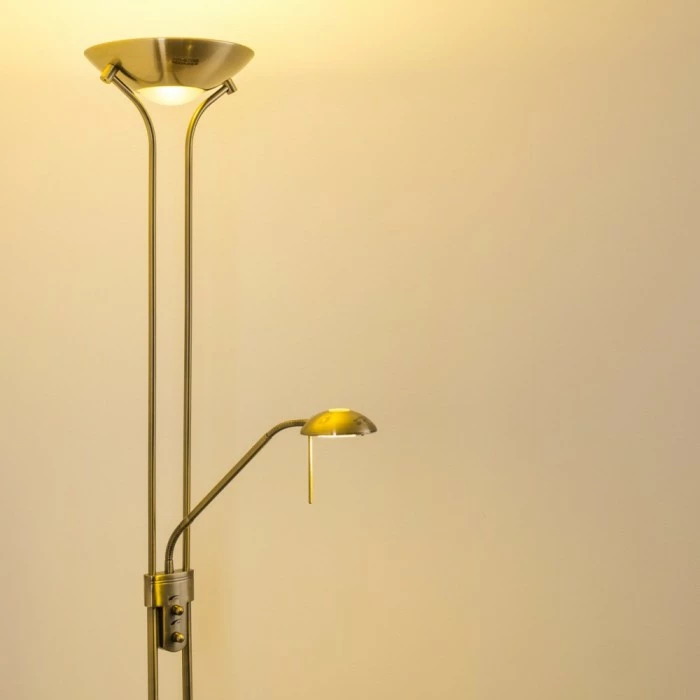 Hofstein Rom Deckenfluter LED Altmessing, 2-flammig 13 Hofstein Rom Deckenfluter LED Altmessing, 2-flammig – Bild 13