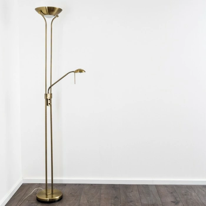 Hofstein Rom Deckenfluter LED Altmessing, 2-flammig 7 Hofstein Rom Deckenfluter LED Altmessing, 2-flammig – Bild 7