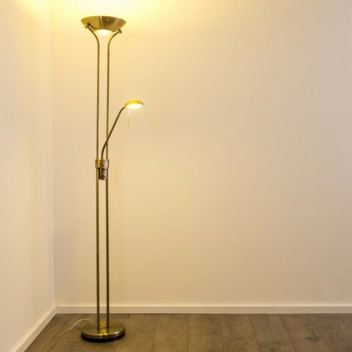 Hofstein Rom Deckenfluter LED Altmessing, 2-flammig 10 Hofstein Rom Deckenfluter LED Altmessing, 2-flammig – Bild 10