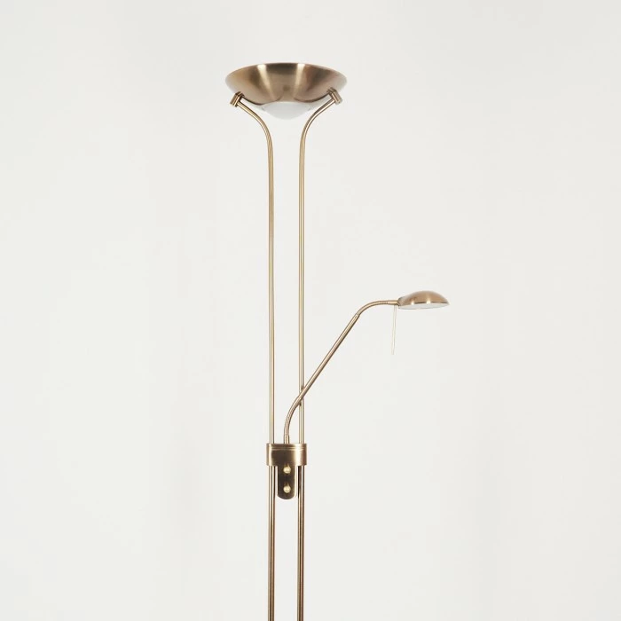 Hofstein Rom Deckenfluter LED Messing, 2-flammig 8 Hofstein Rom Deckenfluter LED Messing, 2-flammig – Bild 8