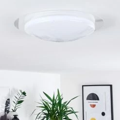 Hofstein Rosenga Deckenleuchte LED Weiß, 1-flammig, Fernbedienung -LED Leuchten Verkäufe rosenga deckenleuchte h3383506 5