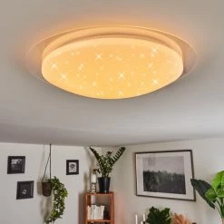 Hofstein Rosenga Deckenleuchte LED Weiß, 1-flammig, Fernbedienung -LED Leuchten Verkäufe rosenga deckenleuchte h3391495 6