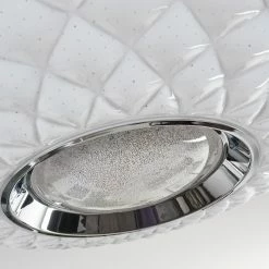 Hofstein Roseto Deckenleuchte LED Chrom, Weiß, Transparent, Klar, 1-flammig, Fernbedienung -LED Leuchten Verkäufe roseto deckenleuchte h3391402 2