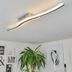 Hofstein Rosselo Deckenleuchte LED Nickel-Matt, 1-flammig -LED Leuchten Verkäufe rosselo deckenleuchte h167534 8