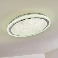 Hofstein Rufi Deckenleuchte LED Weiß, 1-flammig, Fernbedienung -LED Leuchten Verkäufe rufi deckenleuchte h3296288 do1 9