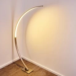 Hofstein Ruswil Bogenlampe LED Nickel-Matt, 1-flammig -LED Leuchten Verkäufe ruswil bogenlampe h3295663 do1 11