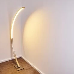 Hofstein Ruswil Bogenlampe LED Nickel-Matt, 1-flammig -LED Leuchten Verkäufe ruswil bogenlampe h3295663 do1 17