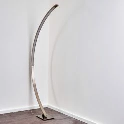 Hofstein Ruswil Bogenlampe LED Nickel-Matt, 1-flammig -LED Leuchten Verkäufe ruswil bogenlampe h3295663 do1 18