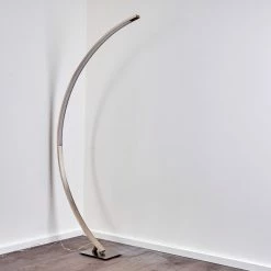 Hofstein Ruswil Bogenlampe LED Nickel-Matt, 1-flammig -LED Leuchten Verkäufe ruswil bogenlampe h3295663 do1 20