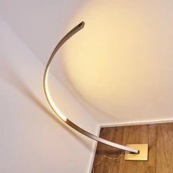 Hofstein Ruswil Bogenlampe LED Nickel-Matt, 1-flammig -LED Leuchten Verkäufe ruswil bogenlampe h3295663 do1 8