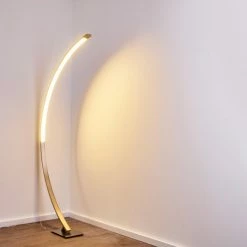 Hofstein Ruswil Bogenlampe LED Nickel-Matt, 1-flammig -LED Leuchten Verkäufe ruswil bogenlampe h3295663 do1 9