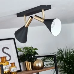 Hofstein Saboria Deckenleuchte LED Schwarz, 2-flammig -LED Leuchten Verkäufe saboria deckenleuchte h3442814 13