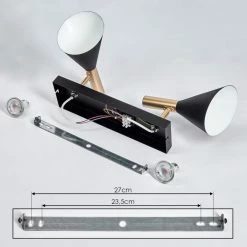 Hofstein Saboria Deckenleuchte LED Schwarz, 2-flammig -LED Leuchten Verkäufe saboria deckenleuchte h3442814 4