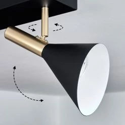 Hofstein Saboria Deckenleuchte LED Schwarz, 2-flammig -LED Leuchten Verkäufe saboria deckenleuchte h3442814 5