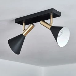 Hofstein Saboria Deckenleuchte LED Schwarz, 2-flammig -LED Leuchten Verkäufe saboria deckenleuchte h3442814 7