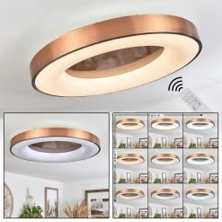 Hofstein Sachseln Deckenleuchte LED Weiß, 1-flammig, Fernbedienung