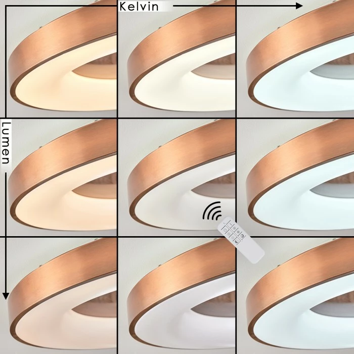 Hofstein Sachseln Deckenleuchte LED Weiß, 1-flammig, Fernbedienung 2 Hofstein Sachseln Deckenleuchte LED Weiß, 1-flammig, Fernbedienung – Bild 2