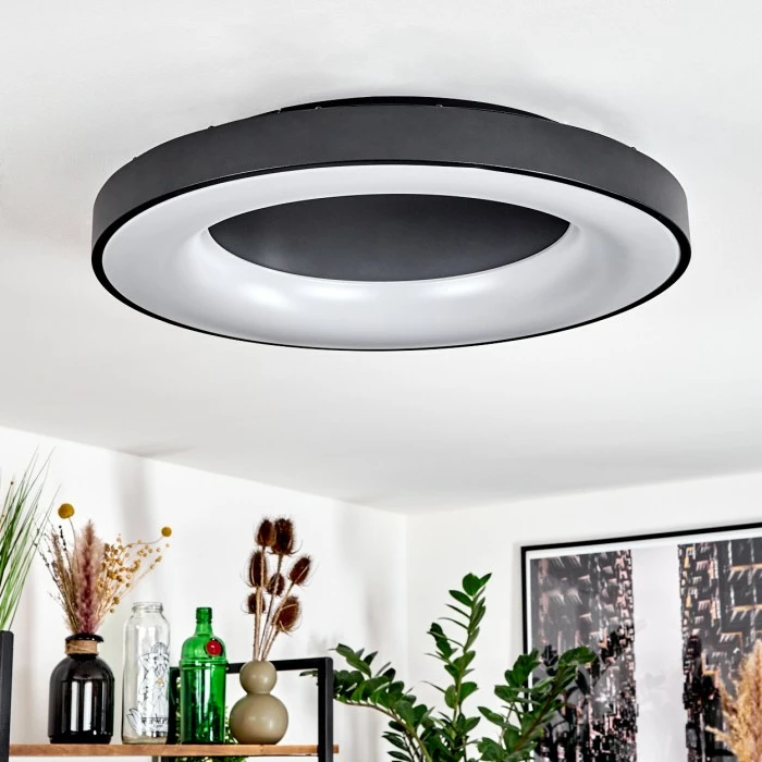 Hofstein Sachseln Deckenleuchte LED Schwarz, 1-flammig, Fernbedienung 10 Hofstein Sachseln Deckenleuchte LED Schwarz, 1-flammig, Fernbedienung – Bild 10