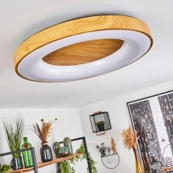 Hofstein Sachseln Deckenleuchte LED Schwarz, 1-flammig, Fernbedienung -LED Leuchten Verkäufe sachseln deckenleuchte h3562475 4