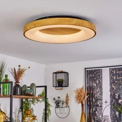 Hofstein Sachseln Deckenleuchte LED Schwarz, 1-flammig, Fernbedienung -LED Leuchten Verkäufe sachseln deckenleuchte h3562475 8