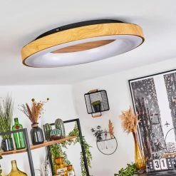 Hofstein Sachseln Deckenleuchte LED Schwarz, 1-flammig, Fernbedienung -LED Leuchten Verkäufe sachseln deckenleuchte h3562475 9