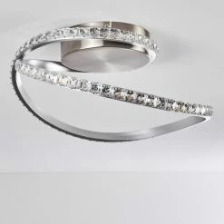 Hofstein Saginaw Deckenleuchte LED Nickel-Matt, 1-flammig, Fernbedienung, Farbwechsler -LED Leuchten Verkäufe saginaw deckenleuchte h3326671 20