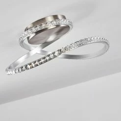 Hofstein Saginaw Deckenleuchte LED Nickel-Matt, 1-flammig, Fernbedienung, Farbwechsler -LED Leuchten Verkäufe saginaw deckenleuchte h3326671 5