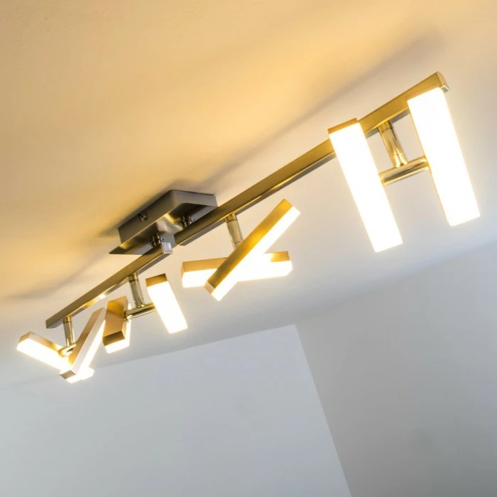 Hofstein Sakami Deckenleuchte LED Nickel-Matt, 8-flammig 12 Hofstein Sakami Deckenleuchte LED Nickel-Matt, 8-flammig – Bild 12