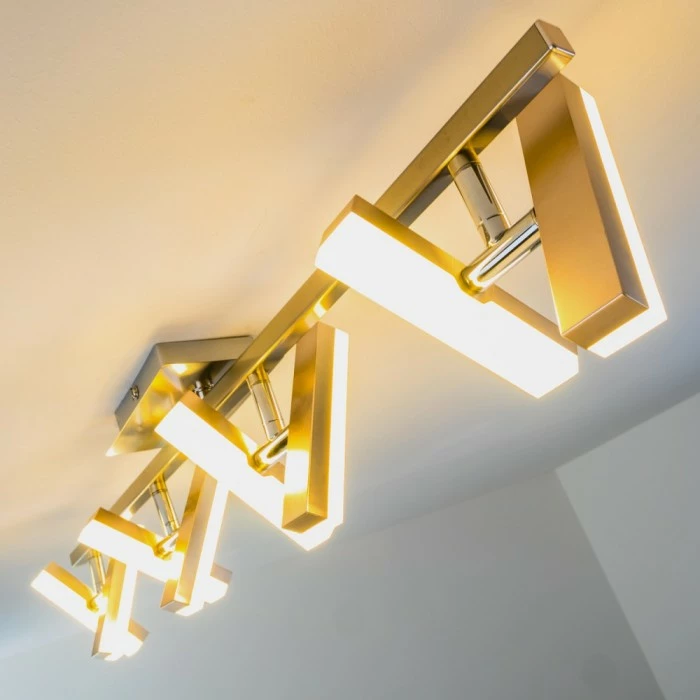 Hofstein Sakami Deckenleuchte LED Nickel-Matt, 8-flammig 16 Hofstein Sakami Deckenleuchte LED Nickel-Matt, 8-flammig – Bild 16