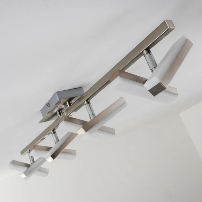 Hofstein Sakami Deckenleuchte LED Nickel-Matt, 8-flammig 18 Hofstein Sakami Deckenleuchte LED Nickel-Matt, 8-flammig – Bild 18