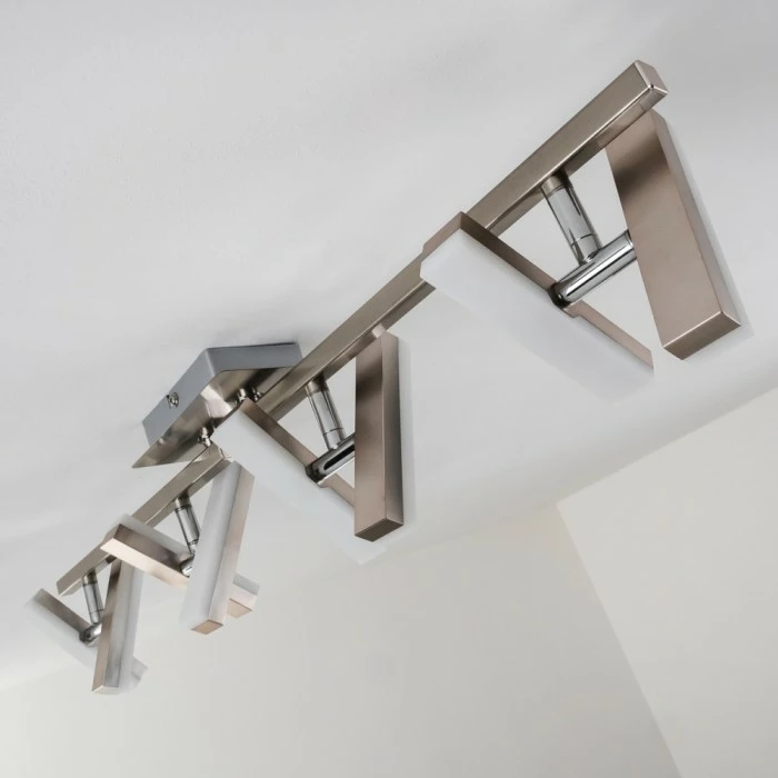 Hofstein Sakami Deckenleuchte LED Nickel-Matt, 8-flammig 8 Hofstein Sakami Deckenleuchte LED Nickel-Matt, 8-flammig – Bild 8