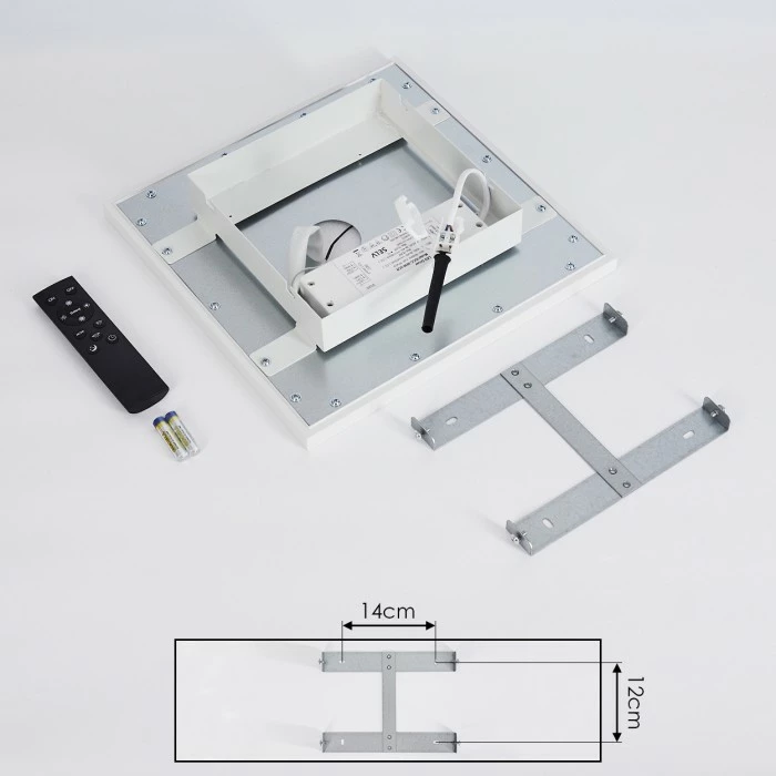 Hofstein Salamo LED Panel Weiß, 2-flammig, Fernbedienung 9 Hofstein Salamo LED Panel Weiß, 2-flammig, Fernbedienung – Bild 9