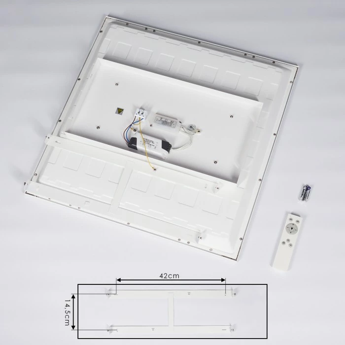 Hofstein Salamo LED Panel Weiß, 1-flammig, Fernbedienung 5 Hofstein Salamo LED Panel Weiß, 1-flammig, Fernbedienung – Bild 5