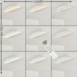 Hofstein Salmi Deckenleuchte LED Weiß, 1-flammig, Fernbedienung 28 Hofstein Salmi Deckenleuchte LED Weiß, 1-flammig, Fernbedienung -LED Leuchten Verkäufe salmi deckenleuchte h3315255 6