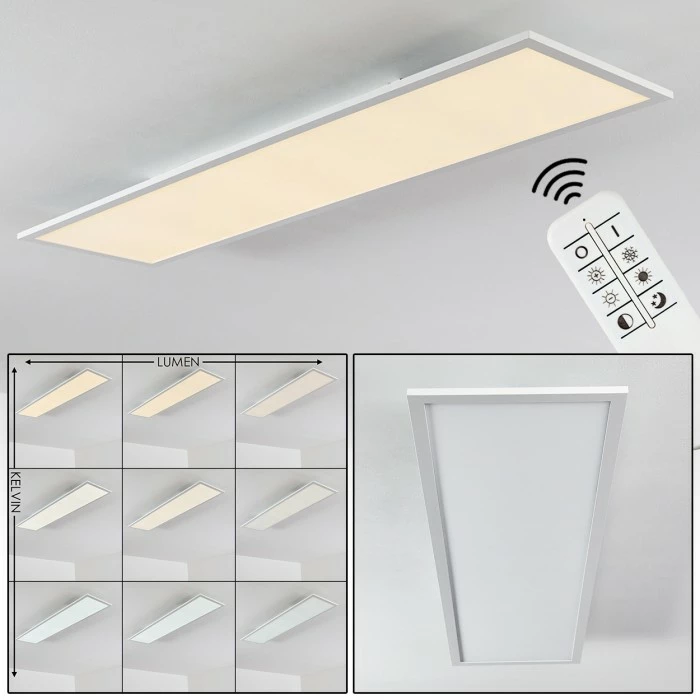 Hofstein Salmi Deckenleuchte LED Weiß, 1-flammig, Fernbedienung 1 Hofstein Salmi Deckenleuchte LED Weiß, 1-flammig, Fernbedienung