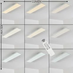 Hofstein Salmi Deckenleuchte LED Weiß, 1-flammig, Fernbedienung 33 Hofstein Salmi Deckenleuchte LED Weiß, 1-flammig, Fernbedienung -LED Leuchten Verkäufe salmi deckenleuchte h3331361 3